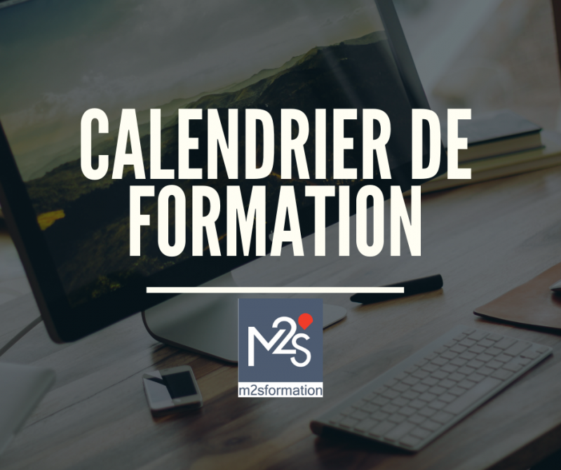 Calendrier 2019-2020 des sessions de formation